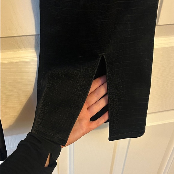 Feax leather black "Jeanne" high rise flare jeans by DEAR JOHN - Picture 3 of 8